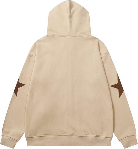 YEOU Women Star Print Zip Up Loose Fit Hoodies Y2K Retro Harajuku Oversized Hip Hop Gothic Punk Sweatshirts in Saudi Arabia