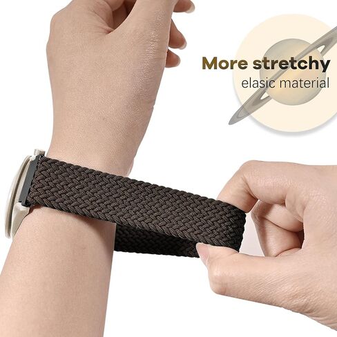 Braided Bands for Moonswatch Watch,20mm Stretchy Nylon Band,Compatible with Omega X Swatch Moonswatch Speedmaster 20mm Watch,Swatch Omega Moonswatch Speedmaster Watch Replacement Strap for Women Men in Kuwait