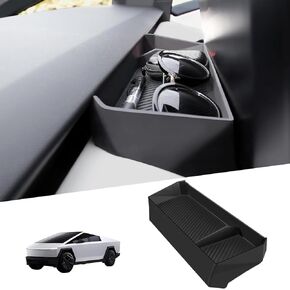 Behind Screen Storage Tray for Te-SLA Cybertruck 2023 2024,Tissue Sunglasse Holder,Center Console Dashboard Organizer Cybertruck Accessories(TPE)
