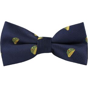 AUSCUFFLINKS Taco Bowties for Men Hard Shell Taco Bell Taco Bill Nachos | Taco Tuesday Mexican Gift for Him | Present for Work Colleague | Bday Gift for Guys (Tacos Bow Tie)