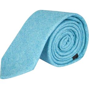 King & Priory Maya Blue Donegal Tweed Necktie, Tweed