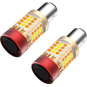1157NA 1157 2057NA Switchback LED Bulbs Anti Hyper Flash Front Turn Signal Light Built in Resistor CANBUS Error Free 2357NA White Amber Parking Light DRL High Brightness