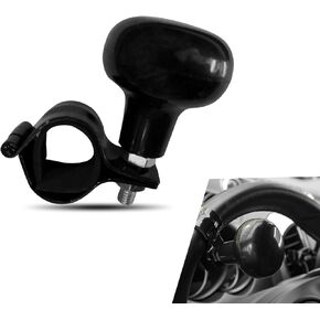 1 PC Car Steering Wheel Booster, Adjustable Steering Effort-saving One-hand Operation Steering Wheel Knob, Non-slip Easy-to-grip Rotating Handle, Universal for Cars Trucks Tractor (Mahogany)