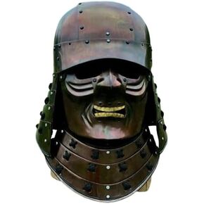 SX NAUTICAL INSTRUMENTS Medieval Steel Samurai Armor Helmet Halloween Cosplay Costume (ANTIQUE COPPER FINISH)