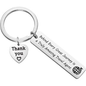 MAOFAED Travel Agent Gift Travel Agent Appreciation Gift Travel Agent Retirement Gift Travel Agent Keychain