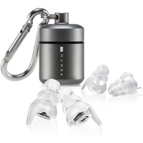 Mumba Musicians Ear Plugs, Upgraded High Fidelity Ear Plugs in Samller Size, 25dB Concert Earplugs Reduce Noise for All Frequency, High Decibel Ear Plugs for Musicians, Festival, DJ’s