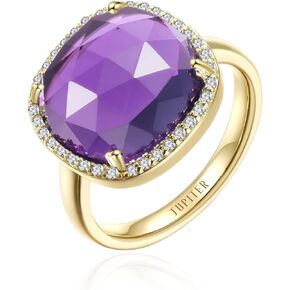 Jupiter Gemstone Women's Ring - Gemstone Women Ring, 0.47"/12mm Birthstone Rings Jewelry for Valentine's Day, Mother's Day, Birthday Jewelry