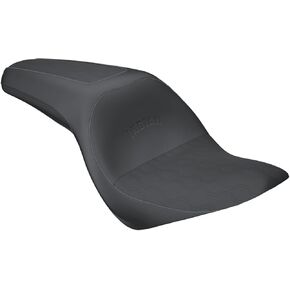 Indian Motorcycle Syndicate Driver Passenger Seat for Specific Scout Models, Detachable 2-Up Seat with Waterproof Black Vinyl Motorcycle Seat Pad for Comfort, Support - 2890237-VBA