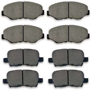 Front Rear Ceramic Brake Pads Sets Compatible with Honda Pilot 2003-2008, D914 D865