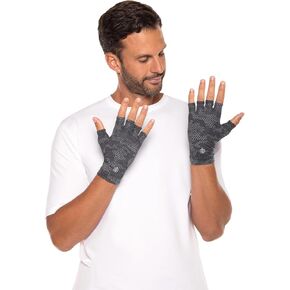 Coolibar UPF 50+ Men's Women's Ouray UV Fingerless Sun Gloves - Sun Protective
