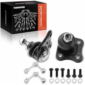 A-Premium 2 x Front Lower Ball Joint, Compatible with Volkswagen Jetta 1999-2006, Golf 1999-2006, Beetle 1998-2007