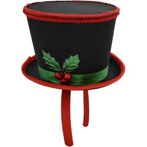 Nicky Bigs Novelties Mini Snowman Top Hat Headband Ugly Sweater Party Christmas Caroler Hats Mistletoe Holly Berries Costume Multi