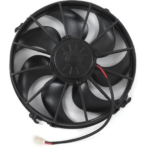 AC Condenser Fan,KIMISS 7 Blades Car Air Conditioner Cooling Fan 24V 3200r/min Pull Type for Buses Trucks(Plastic Metal)