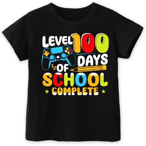 Toddler 100 Day of School Shirt for Boys Kid Grils, My Happy 100th Day of School T Shirt, Cotton Blend, Funny Design :4-7T