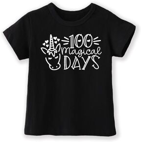 Toddler 100 Day of School Shirt for Boys Kid Grils, My Happy 100th Day of School T Shirt, Cotton Blend, Funny Design :4-7T in Kuwait