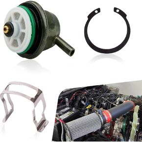 1 PC Automotive 1.15" x 1.57" Fuel Pressure Jet Regulator Service Valve Damper Fuel Pressure Sensor with Clamp Ring Retainer, OEM #89060422, for Chevrolet Buick Cadillac (Multicolored)