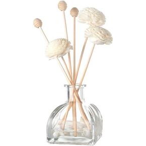 1PCS 100ml/3.4oz Empty Refillable Clear Glass Diffuser Bottles Fragrance Jar Pot for DIY Replacement Reed Diffuser Sticks Sets Essential Oils DIY Diffuser Craft Projects Wedding Party