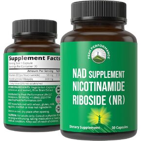 Nicotinamide Riboside NR Supplement. NMN Alternative NAD Supplement + Niacinamide For NAD+ Levels As We Age. Third Party Tested, Non-GMO, Gluten Free, Vegan NR Vitamin Supplements For Women And Men