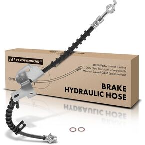 A-Premium Front Driver Brake Hydraulic Hose Compatible with Select Ford Models - For F-150 2017 2018 2019 2020, 3.5L, Turbocharged