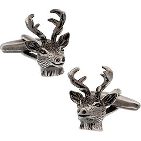 Buck Deer Head Premium Cufflinks for Hunters