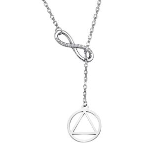 BNQL AA Gift Sobriety Necklace Recovery Jewelry Alcoholics Anonymous Gifts (necklace Y)