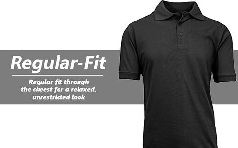 Galaxy by Harvic Mens Polo Pique Shirt in Kuwait