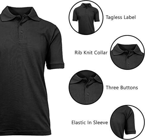 Galaxy by Harvic Mens Polo Pique Shirt in Kuwait