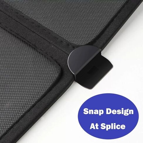 Glass Roof Sunshade for Tesla Model Y 2021-2023 Front & Rear Sunroof Sunshade UV Rays Protection Heat Insulation Roof Window Sun Protection Foldable Sunshield Heatshield in Kuwait