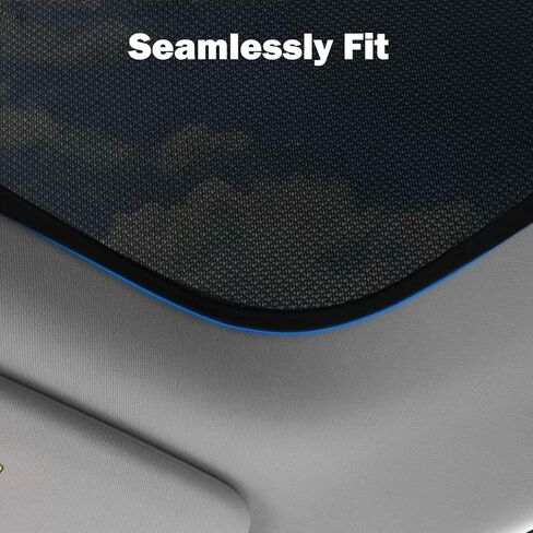 Glass Roof Sunshade for Tesla Model Y 2021-2023 Front & Rear Sunroof Sunshade UV Rays Protection Heat Insulation Roof Window Sun Protection Foldable Sunshield Heatshield in Kuwait