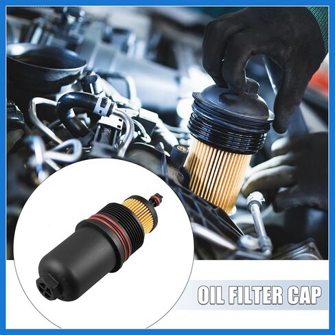 FT4Z6A832C زيت المحرك مبيت مرشح التدفق العالي غطاء تغليف لفورد F150 2015-2020 لفورد فيوجن 2017-2020 2.7L V6 اكسسوارات السيارات in Saudi Arabia