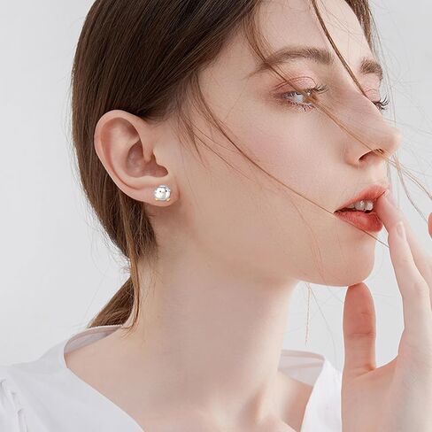 Duck/Dog/Penguin/Chicken/Highland Cow/Ladybug/Crab/Bee/Owl/Octopus/Bat/Dragonfly Earrings 925 Sterling Silver Paw Print Stud Earrings Cute Animal Jewelry Gifts For Women Friend in Kuwait