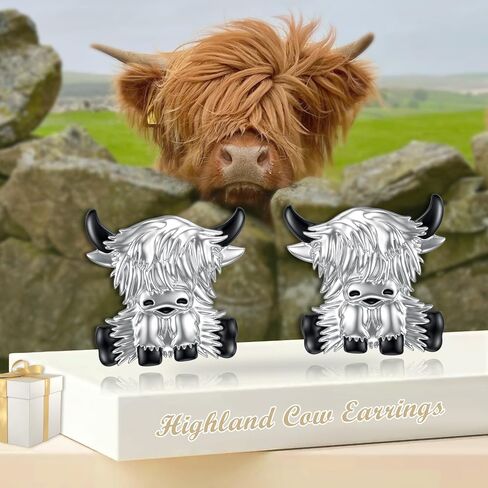 Duck/Dog/Penguin/Chicken/Highland Cow/Ladybug/Crab/Bee/Owl/Octopus/Bat/Dragonfly Earrings 925 Sterling Silver Paw Print Stud Earrings Cute Animal Jewelry Gifts For Women Friend in Kuwait