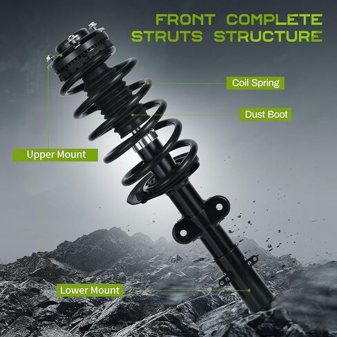 AUTOSAVER88 Front Rear Complete Struts Compatible with Chrysler Town & Country 2011-2016, Dodge Grand Caravan 2011-2019, Volkswagen Routan 3.6L 2011-2014,Quick Shock Absorbers Coil Spring Assembly Kit in Saudi Arabia