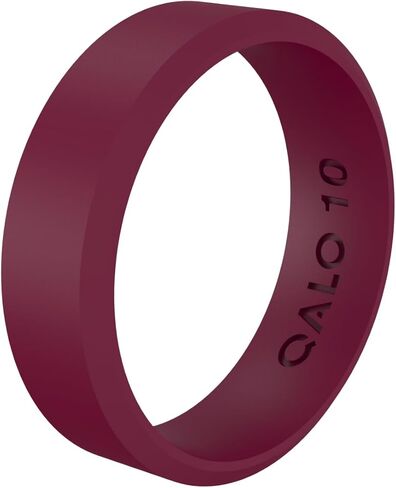 QALO Men & Women's Bioluminiscent, Rush Camo Modern Silicone Ring, Unisex Wedding Band, Breathable, Durable Engagement Silicone Ring, Multi Colors & Sizes in Kuwait