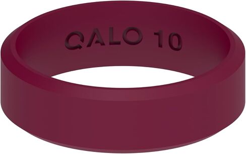 QALO Men & Women's Bioluminiscent, Rush Camo Modern Silicone Ring, Unisex Wedding Band, Breathable, Durable Engagement Silicone Ring, Multi Colors & Sizes in Kuwait