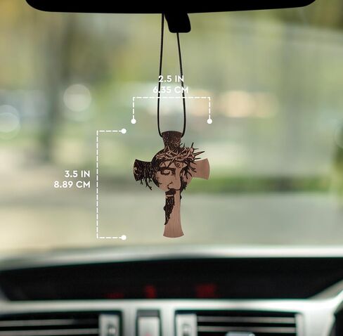 Branches of Heaven Car Mirror Hanging Accessories - Inspirational Rearview Mirror Charms for Protection - Unique Car Ornaments for Interior Decoration - Handmade in USA in Saudi Arabia