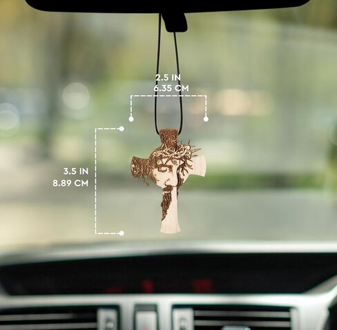 Branches of Heaven Car Mirror Hanging Accessories - Inspirational Rearview Mirror Charms for Protection - Unique Car Ornaments for Interior Decoration - Handmade in USA in Saudi Arabia
