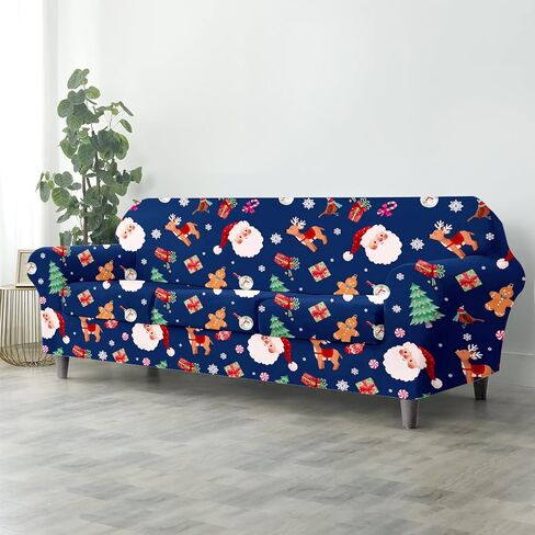 غطاء أريكة قابل للتمدد مخطط من بوهو، 4 قطع غطاء أريكة ناعم مع 3 أغطية وسائد منفصلة، ​​غطاء أريكة بني عتيق، أغطية أريكة قابلة للغسل وواقي أثاث لغرفة المعيشة in Kuwait