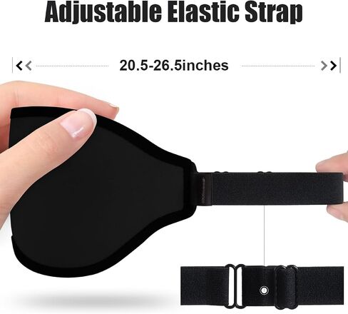 Sleep Mask for Women Men, Side Sleeper, Upgraded 3D Contoured Cup Sleeping Mask, Light Blocking Eye Mask for Sleep,Breathable & Soft for Sleeping, with Adjustable Elastic Strap, Black. in Saudi Arabia