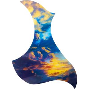 Guitar Pickguard 1Pcs Self Adhesive Cloud Shape PVC Sticker Anti-Scratch Acoustic Guitar Protector Durable Guitar Replacement Part