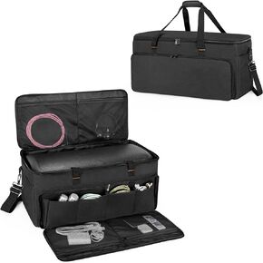 DSLEAF Speaker Bag Compatible with JBL Party Box 200 & 300, Speaker Carry Tote Bag with Multi Pockets for Cables, Charger, Headphone and Other Accessories