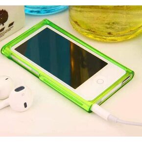 for New iPod Nano 7 8 Case, Crystal Clear Transparent Full Hard Cover Case for Apple iPod Nano 7 7th Gen 8 8th Generation (Blue)
