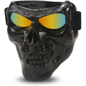 BOROLA Polarized Lens Scream Ugly Face Sandproof Mask for Motorcycle Off-Road Riding Comic Role Cos Mask