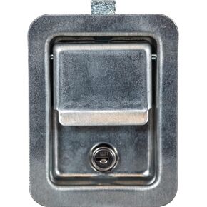 Buyers Products L3980 Single Point Rectangular Locking Rotary Paddle Latches, 2 Pack, Corrosion Resistant Stainless Steel W/Installed Gasket, W/ 2 Keys, Truck Bed Tool Box Latch, Tack Box Latch