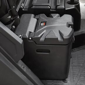 KEMIMOTO Under Seat Storage Box 26.5L/7GAL Upgraded ONLY Compatible with Polaris Ranger XP 1000/Crew 2018-2024 Waterproof Dual Bin Dry Storage Box, Replace #2882910