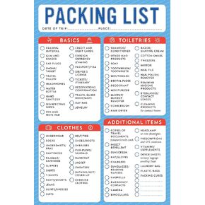 Packing List - Note Pad (60 sheets)
