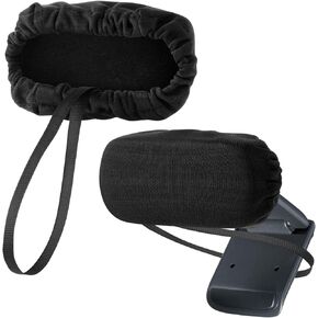 Camera Lens Privacy Webcam Covers Compatible with Logitech HD C270, C310, C505, C920, C922, C922x, Pack of 2 Fabric Dust Cover Case for Most Small Laptop Computer Webcam and Shotgun Camera, Black