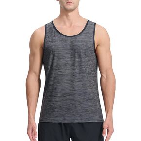 EZRUN Men's Tank Tops Quick Dry Workout Gym Sleeveless Shirts Summer Running Athletic Swim Shirts