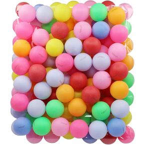 TADICK 100 Pack Beer Ping Pong Balls Plastic Multiple Color Table Tennis Ball