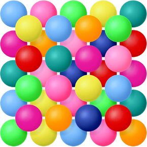 Lewtemi 300 Pack Balls Table Tennis Balls Plastic Balls 2.4g 40 mm Balls Bouncy Balls Party Decoration Entertainment Table Tennis Balls for Games Arts Sports Activities